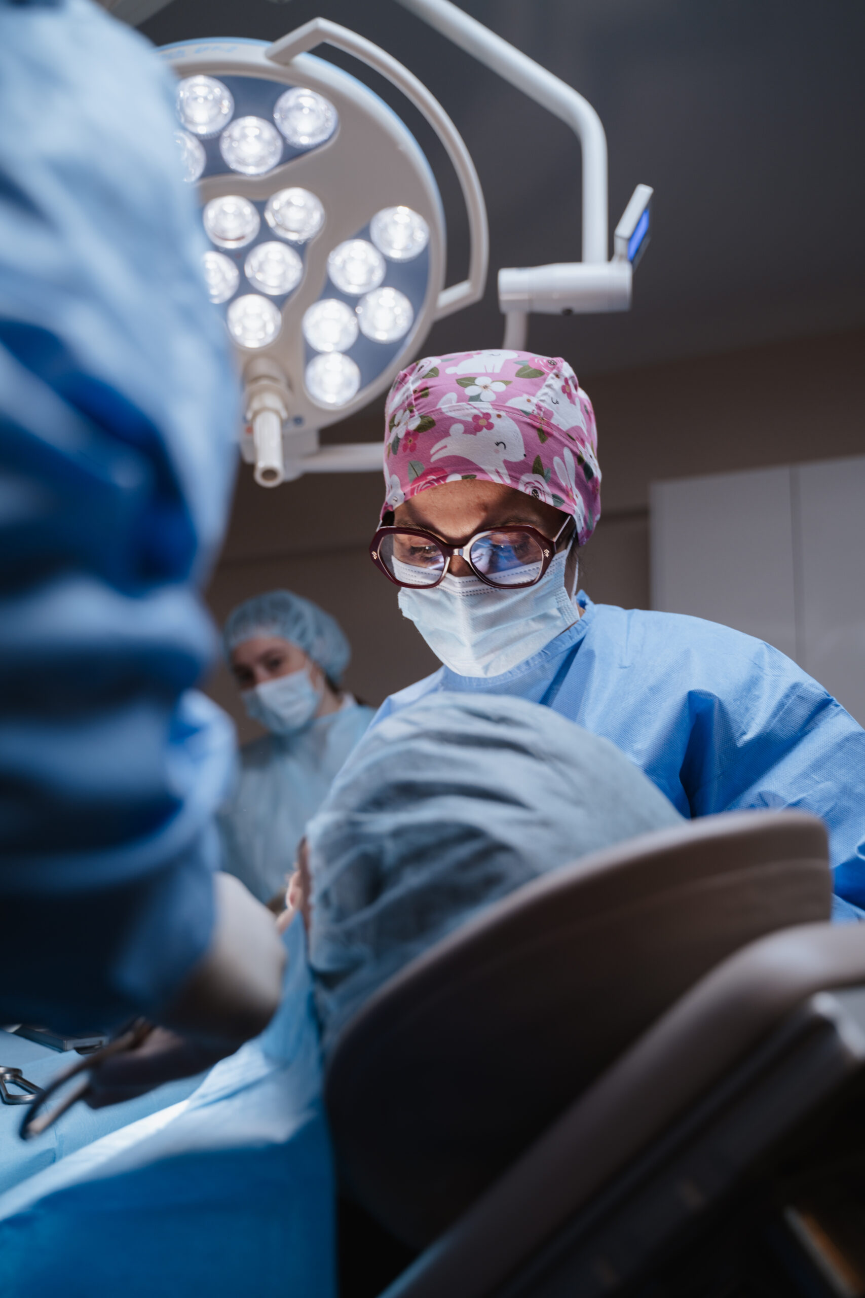 Einsetzten des Implantats Einsetzten des Implantats